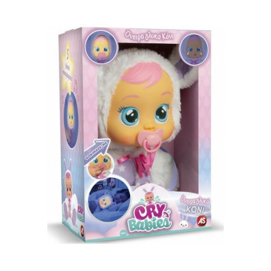 Picture of Cry Babies Doll Goodnight Coney - Interactive Baby Doll Bunny Cries Sprakling Tears With Lullabies