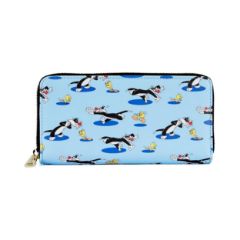 Picture of Loungefly Looney Tunest Tweety & Sylvester Aop Zip Wallet (LTWA0005)