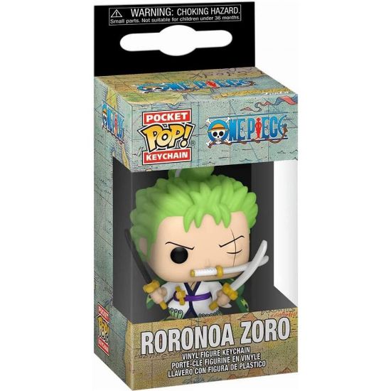 Picture of Funko Pocket Pop! One Piece - Roronoa Zoro Vinyl Figure Keychain
