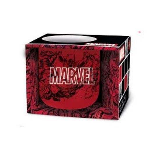 Picture of Stor: Marvel Pattern - Ceramic Breakfast Mug in Gift Box (400ml) (75434)