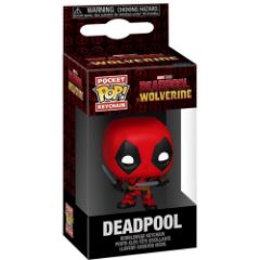 Picture of Funko Pocket Pop! Marvel: Deadpool & Wolverine - Deadpool Bobble Head Vinyl Figure Keychain