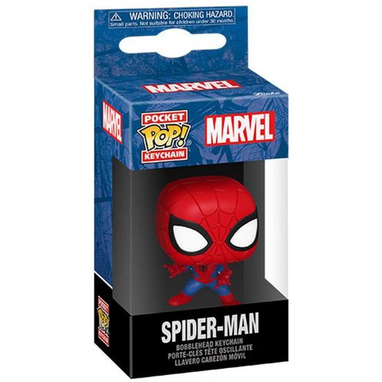 Picture of Funko Pocket Pop! Marvel: Spider-Man Bobble-Head Vinyl Figure Keychain