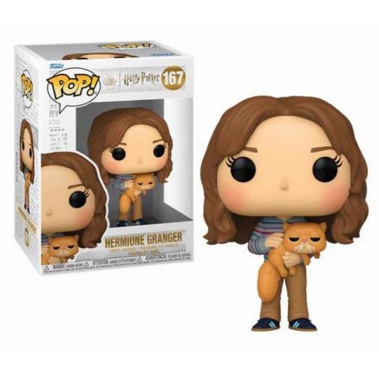 Picture of Funko Pop!: Harry Potter Prisoner of Azkaban - Hermione Granger with Crookshanks #167 Vinyl Figure