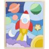 Picture of Fisher-Price - Wooden Space Blocks Puzzle (HXY42)