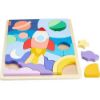 Picture of Fisher-Price - Wooden Space Blocks Puzzle (HXY42)