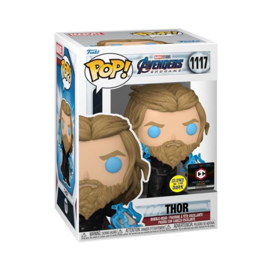 Picture of Funko Pop! Marvel Avengers Endgame - Thor* (with Thunder) (Glows in the Dark) (Special Edition) #1117 Bobble-Head Vinyl Figure