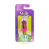 Picture of Mattel Polly Pocket Impulse Doll - Dark Skin Doll with Roller (HKV80)