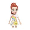 Picture of Mattel Polly Pocket Impulse Doll - Lila in Rainbow Dress (HDW47)