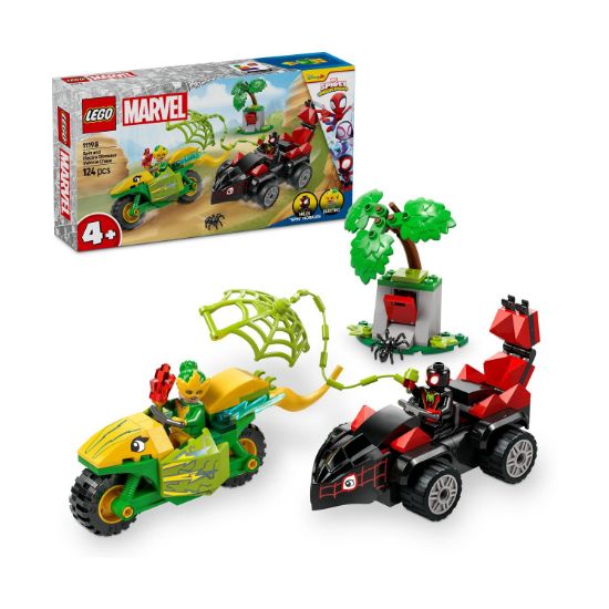 Picture of LEGO® Marvel: Spidey And His Amazing Friends Spin and Electro Dinosaur Vehicle Chase (11198)