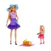 Picture of Mattel Barbie: Family & Friends - Barbie Malibu & Club Chelsea Sister PicNic Dolls (JBF43)