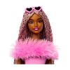 Picture of Mattel Barbie Fashionistas: Deluxe Style - Doll with Pink Braids and Dark Skin (HYV28)