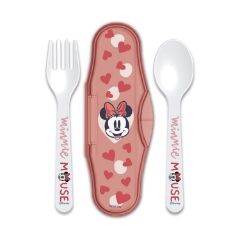 Picture of Stor Disney: Minnie Mouse Heart Full - Toddler 2 Pcs PP Traveling Spoons (10766)