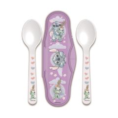 Picture of Stor Disney: Stitch Cuddle Me - Toddler 2 Pcs PP Traveling Spoons (10966)
