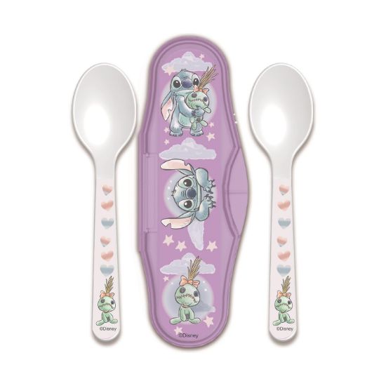 Picture of Stor Disney: Stitch Cuddle Me - Toddler 2 Pcs PP Traveling Spoons (10966)