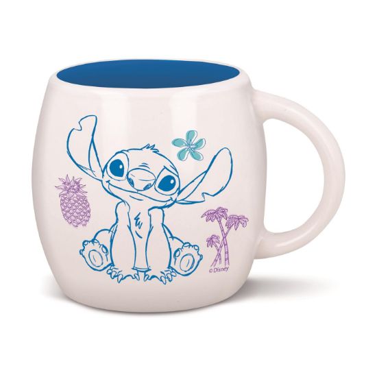 Picture of Stor Disney: Stitch Drawing - Young Adult Globe Mug In Gift Box  (385ml) (95743)