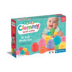Picture of AS Clementoni: Soft Clemmy Touch & Play - 10 Soft Blocks Set (1033-17988)