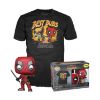 Picture of Funko Pop! & Tees (Adult): Deadpool & Wolverine - Deadpool & Wolverine Best Bubs Bobble-Head Vinyl Figure and T-Shirt (XL)