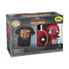 Picture of Funko Pop! & Tees (Adult): Deadpool & Wolverine - Deadpool & Wolverine Best Bubs Bobble-Head Vinyl Figure and T-Shirt (XL)