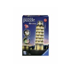 Picture of Ravensburger 3D Puzzle: Night Edition Leaning Tower of Pisa (216pcs) (12515)
