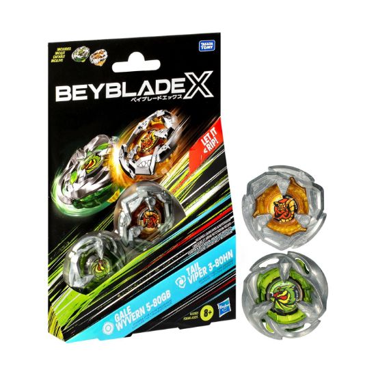 Picture of Hasbro Bey Blade X:  Dual Pack -  Gale Wyvern Tail Viper (G0282)