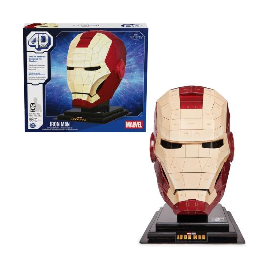 Picture of Spin Master Marvel The Infinity Saga 4D Build - Iron Man Helmet 3D Puzzle Model Kit (6069819)