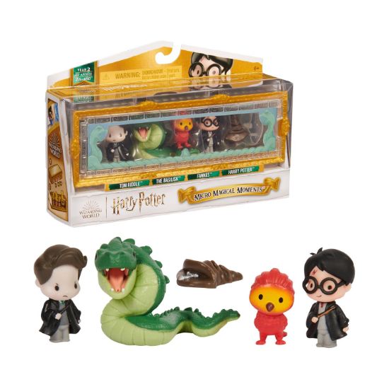 Picture of Spin Master Harry Potter: Micro Magical Moments - Tom Riddle/The Basilisk/Fawkes/Harry Potter Mini Figures 5Pack (6068622)