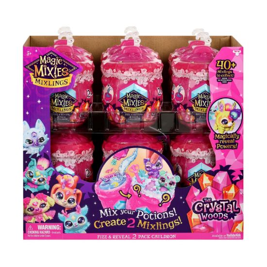 Picture of Giochi Preziosi Magic Mixies: Mixlings - The Crystal Woods Fizz & Reveal 2 Pack Gauldron S3 (MG008000)