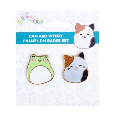 Picture of Fizz Squishmallows - Cam & Wendy Pin Badges x 2 CDU (350122)