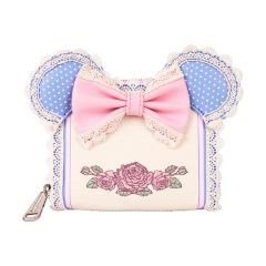 Picture of Loungefly Disney Minnie Floral And Lace Ears Zip Around Wallet (WDWA3269)