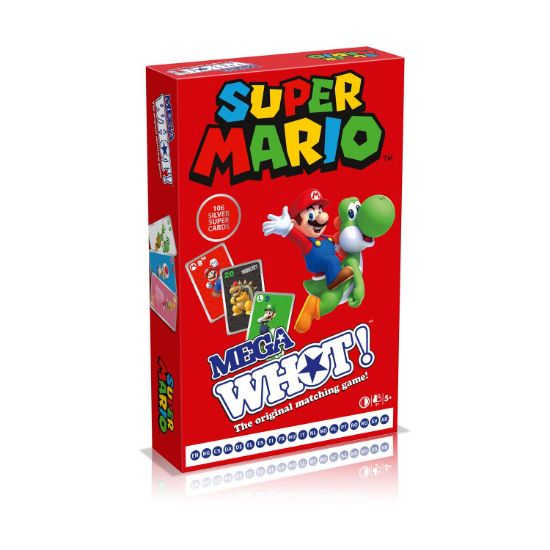 Picture of Winning Moves: Mega Whot - Super Mario (English Language) (WM04006-ML1-6)