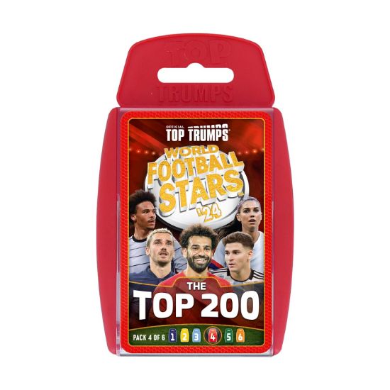 Picture of Winning Moves: Top Trumps - World Football Stars 2024 The Top 200 Pack 4 - Card Game (WM04803-EN1)