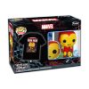 Picture of Funko Pop! & Tee (Adult): Marvel - Holiday Iron Man (Glows in the Dark) Vinyl Figure & T-Shirt (L)