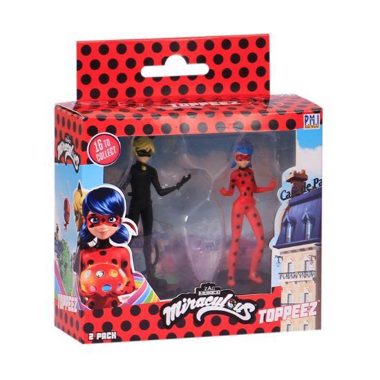 Picture of P.M.I. Miraculous Pencil Toppers - 2 Pack (S1) (Random) (MLB2015)