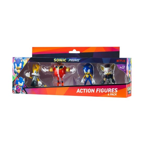Picture of P.M.I. Sonic Prime - 4 Pack (S1) Action Figures (7.5cm) (Random) (SON6040)