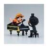 Picture of Banpresto World Collectable Figure Log Stories: One Piece - Monkey D.Luffy & Brook Statue (8cm) (29640)