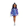 Picture of Mattel Barbie: Deluxe Style - Metallic Blue Dress with Brown Hair Doll (JFP42)