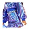 Picture of Mattel Barbie: Deluxe Style - Metallic Blue Dress with Brown Hair Doll (JFP42)