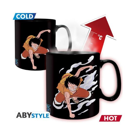 Picture of Abysse One Piece - Luffy and Ace Heat Change Mug (460ml) (ABYMUG404)