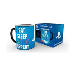 Picture of Abysse Playstation - Eat Sleep Repeat Heat Change Mug (320ml) (MGH0071)