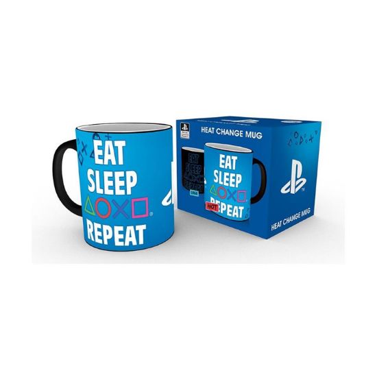 Picture of Abysse Playstation - Eat Sleep Repeat Heat Change Mug (320ml) (MGH0071)