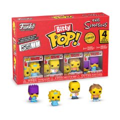 Picture of Funko Bitty Pop! 4-Pack: The Simpsons - Maggie Simpson, Homer Simpson, Barney Gumble, Bartman Vinyl Figures