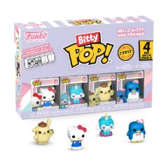 Picture of Funko Bitty Pop! 4-Pack: Hello Kitty and Friends - Hello Kitty (Classic), Cinnamoroll, Pompompurin, Chase Figure Vinyl Figures