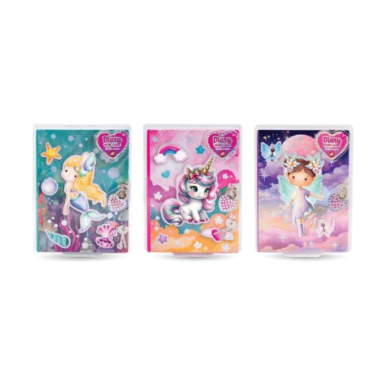 Picture of AS Diary with Lock - 300 Pages (Random) (1027-64164)