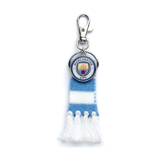 Picture of Carat Shop Manchester City FC - Blue Scarf and Logo Charm Backpack Hanger (MCBH0002)