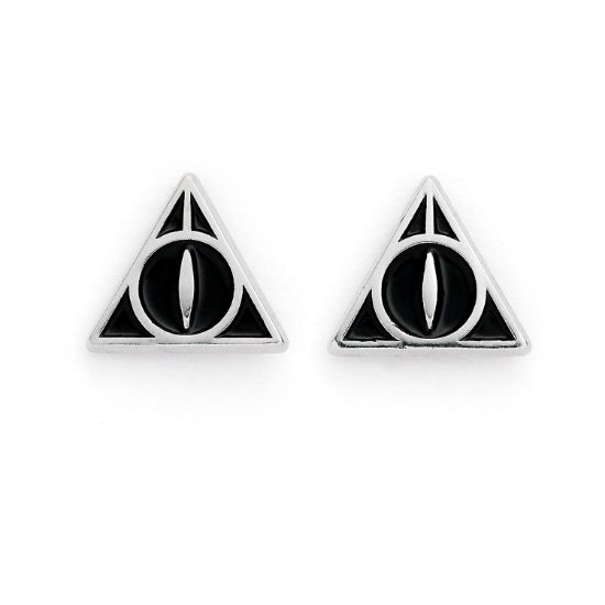 Picture of Carat Shop Harry Potter - Deathly Hallows Black Stud Earrings (WES0054)