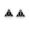 Picture of Carat Shop Harry Potter - Deathly Hallows Black Stud Earrings (WES0054)