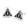 Picture of Carat Shop Harry Potter - Deathly Hallows Black Stud Earrings (WES0054)