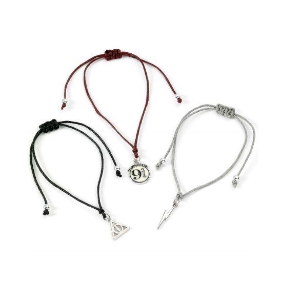 Picture of Carat Shop Harry Potter - Deathly Hallows Friendship Bracelet Set Multi (HPFB0450)