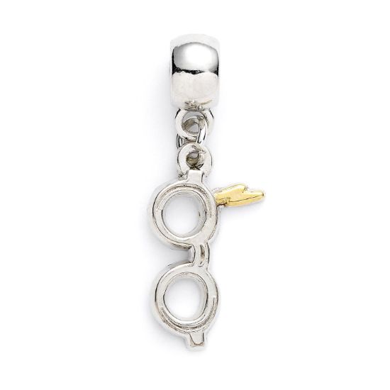 Picture of Carat Shop Harry Potter - Lightning Bolt with Glasses Slider Charm Silver (HP0176)