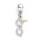 Picture of Carat Shop Harry Potter - Lightning Bolt with Glasses Slider Charm Silver (HP0176)